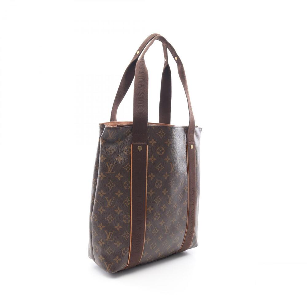 Louis Vuitton Cabas Bobour Tote Bag Canvas Leather Monogram Brown - Picture 1 of 8